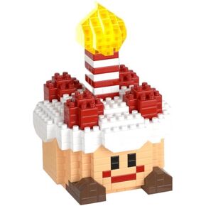 3 Set Happy Cake Party - Cute Cake Series Mini Bricks Micro Building Kit Toys, Desktop Ornaments Compatible with Nano for Kids
