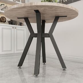 Metal Table Base，Modern Coffee Table Legs 28 Inch, Dining Table Legs for Glass, Marble, and Wood Table Tops, Heavy Duty Desk Legs Furniture Legs for Home,Kitchen,Office (Black)
