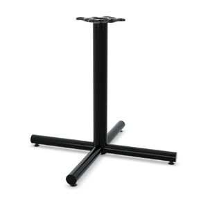 Endurex Cafe Table 36"x36" Base with Powder-Coated Finish, 3" Single Column, Perfect for Restaurants, Coffee Shops, Lounge Areas, Home, Black | Dining Height