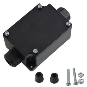 Electrical Junction Box, IP65 Outdoor Waterproof Cable Box with Wire Connector, ABS Plastic Junction Box, Black -70 * 50 * 36mm