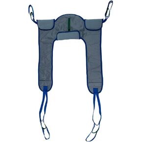Patient Aid Slings for Toileting with Color-Coded Lifting Straps, Small 85 to 125 lbs. Weight Capacity Full Body Hoist Patient Lift Sling, Comfy Padded Toileting Sling with Lower Back Support