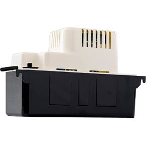 Little Giant VCMA-15ULST 115 Volt, 65 GPH, 1/50 HP Automatic Condensate Removal Pump with Safety Switch and Tubing, Black/White, 554415