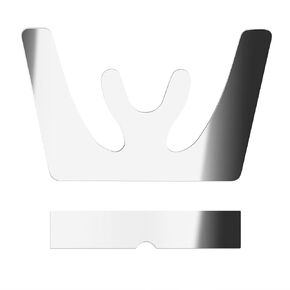Dental Stainless Steel Fox Plane Plate - Disinfectable Occlusal Maxillary Casting Jaw Denture Instruments Occlussal Bite Plate