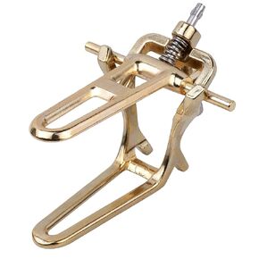 SDent® TUV CE 5PCS Dental Articulator Brass Coated Small Size Laboratory Instruments Adjustable Equipment Denture Articulator Cu.