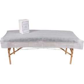 Beauty-Spa-Medical Disposable Massage Table Sheets, Non-Woven Bed Sheet, Massage table Cover for Esthetician Bed, Wax and Lash Table, Massage Bed, Medical Bed, Spa Bed Cover, 20 Sheet 40"X78" by RSL89