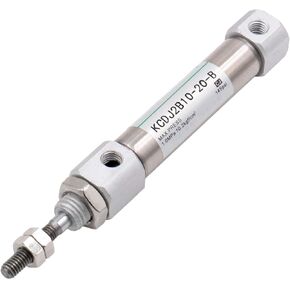 Stainless Steel Slim Air Pneumatic Cylinder, CDJ2B 10-20, M5 Port, 10mm Bore, 20mm Stroke, Double Acting Single Rod