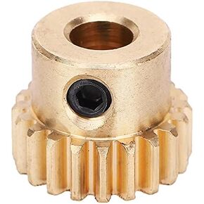 Eujgoov Spur Gear, 4304?0006?0020 Brass 30 Teeth Gear 6mm Round Hole 0.8 Modulus Industrial Robot Parts