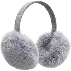 Onmygogo Rabbit Hair Earmuff for Winter, Soft and Warm,Foldable and Easy Carry