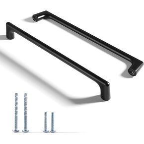 20 قطعة مقبض درج أسود - مقبض خزانة مطبخ أسود مقبض أثاث حديث بسيط مناسب للخزانات والأدراج وخزانة الأحذية والحمامات (20، 6.3 بوصة) in Kuwait