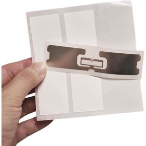50 Pieces Fongwah Long Range UHF Tag Stickers (U8 Chip), for Asset Inventory, 100 * 30mm