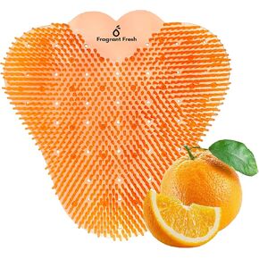 Urinal Screen Deodorizer, Fresh Scented Urinal Screen With Easy Fit & Multiple use (Orange, 15 Pack)