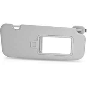 Grey Left Driver Side Sun Visor with Mirror Compatible with Hyundai Elantra 2016 2017 2018 2019 Replace#85210-F0100TTX