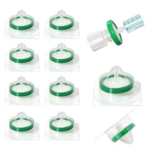 20 Packs Syringe Filter Sterile PES, 0.22um Pore Size, 33mm Membrane Diameter, Hydroplihic Filtration Filter, High Throughput for Lab HPLC Sample Preparation, Individually Packed