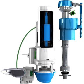 Danco HYR451T HyrdroRight Universal Water-Saving Toilet Repair Kit with Dual Flush Valve, Lever Handle, White, HYR451T