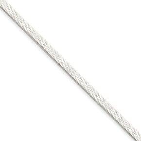 Solid 925 Sterling Silver 4.5mm Magic Herringbone Chain Necklace - with Secure Lobster Lock Clasp