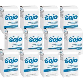 GOJO Premium Lotion Soap, Waterfall Fragrance, 800 mL Lotion Hand Soap Refill 800 Series Bag-In-Box Soap Dispenser (Pack of 12) - 9106-12