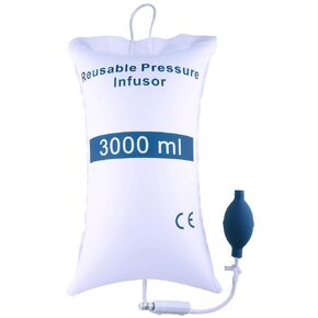 Veterinary Pressure Infusion Cuff 3000 ml with Piston Gauge Reusable for Animals