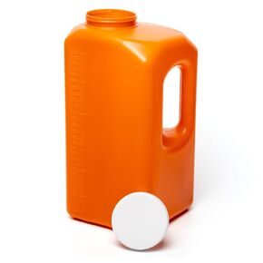 24-Hour Urine Collection Bottles with Easy-Grip Handle - Large Graduated Container for Overnight Collection with Wide Opening and Screw On Cover (1)
