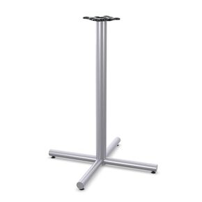 Endurex Cafe Table 36"x36" Base with Powder-Coated Finish, 3" Single Column, Perfect for Restaurants, Coffee Shops, Lounge Areas, Home, Black | Dining Height