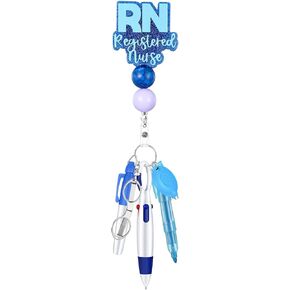 6 Pcs RN Nurse Badge Accessories Nurse Pen Set for RN Students(Pink)