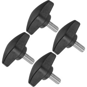 Tee Wing Knobs Thumb Screw, M6 x 14mm Male Thread, Plastic T Thumb Clamping Screw Threaded Stud Hand Knobs Grip, (Applications: for Machinery Lathes), 4-Pieces