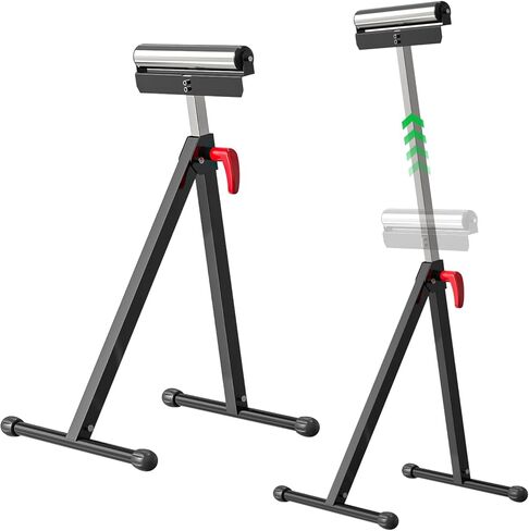 2 حزمة حامل دوار قابل للطي للأعمال الخشبية، حامل دوار قابل لضبط الارتفاع 27-43 بوصة، حامل دوار أنبوبي للخدمة الشاقة 132 رطل، حامل دوار لمنشار الطاولة in Kuwait