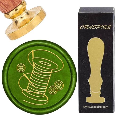 CRASPIRE Acorn Wax Seal Stamp Plant 25mm Sealing Wax Stamp Retro Removable Brass Head with Rosewood Handle for Wedding Birthday Envelopes Invitations Decoration Gift Packing in Saudi Arabia