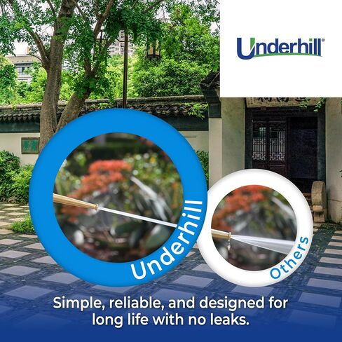 فوهة خرطوم مياه للحديقة مقاس 6 بوصات من Underhill PowerBlast Super Sweeper، بخاخ، نفاث، 7 GPM 80 PSI، مدخل خيط 3/4 بوصة، شديد التحمل قابل للتعديل، SN6-75 in Saudi Arabia