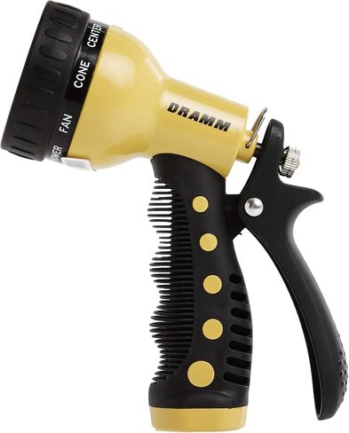 Dramm Available 12703 9-Pattern Revolver Spray Nozzle, Yellow in Kuwait