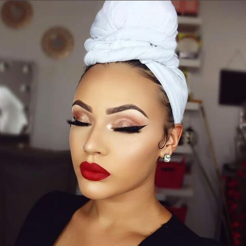 4PACKS Head Wraps for Women - Head Scarves Wrap Turban for Black Women Solid Color Jersey Headband for Braids in Saudi Arabia