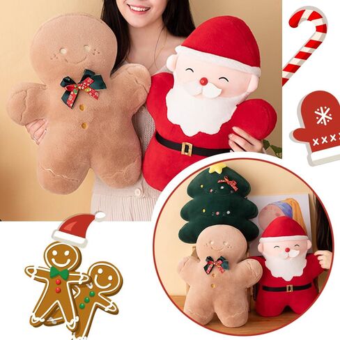Christmas Pillows Candy Throw Pillow White Pillow Christmas Room Decorations Soft Winter Pillow Cute Plush Pillow Cushions for Couch Sofa Bed,22x13 Inch in Saudi Arabia