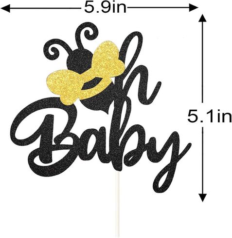 Mommy to bee Cake Topper Garden Theme Cake Decor for Pregnancy Announcement Gender Reveal Party New Baby Shower Baby Announcement Party Decoration Supplies in Saudi Arabia