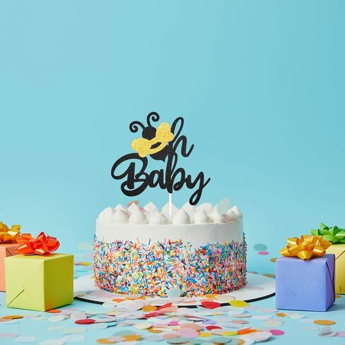 Mommy to bee Cake Topper Garden Theme Cake Decor for Pregnancy Announcement Gender Reveal Party New Baby Shower Baby Announcement Party Decoration Supplies in Saudi Arabia