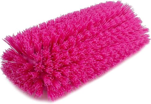 SPARTA 40422EC26 Floor Scrub Brush Head, Multi-Level, Dual Surface Plastic Block with Side Bristles, Crimped Polyester, Threaded Handle Hole, Ideal for Wide and Tight Spaces, BPA Free, 12 Inches, Pink in Kuwait