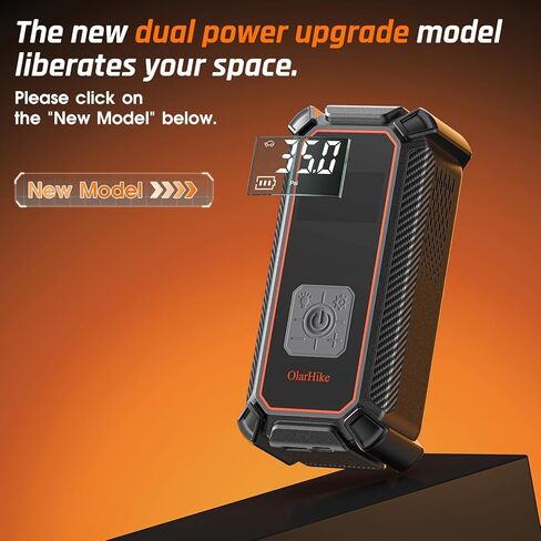 OlarHike 12V DC Corded Electric Tire Inflator Portable Air Compressor, Auto Air Pump for Car Tires, Tire Inflator with Digital Pressure Gauge, Smart Pump with LED Light in Kuwait