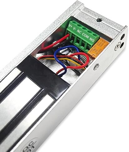 Mag Lock 500KG/1200LBS of Magnetic Holdings Force Electromagnetic Commercial Lock 12V, LED Indicator When Closed NO/NC Options,Access Control System with L&Z Brackets in Kuwait