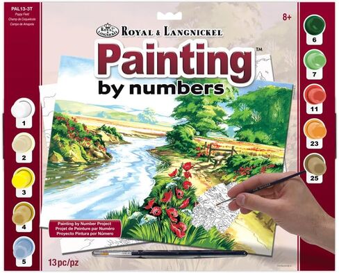 Royal & Langnickel Painting by Numbers Adult Large Art Activity Kit, Flying Fortress in Saudi Arabia