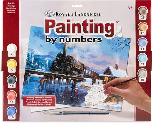 Royal & Langnickel Painting by Numbers Adult Large Art Activity Kit, Flying Fortress in Saudi Arabia