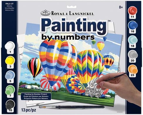 Royal & Langnickel Painting by Numbers Adult Large Art Activity Kit, Flying Fortress in Saudi Arabia