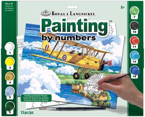 Royal & Langnickel Painting by Numbers Adult Large Art Activity Kit, Flying Fortress in Saudi Arabia