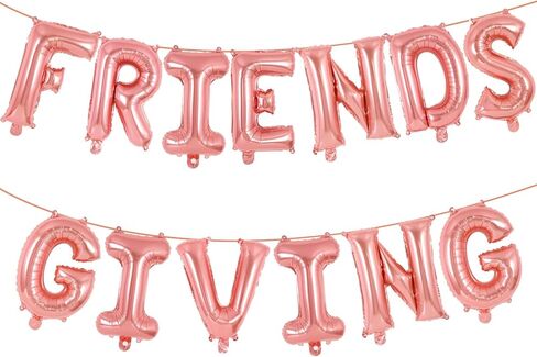 Friendsgiving Party Decorations,16 inch Friendsgiving Balloons Banner Decorations,Tall Thanksgiving Balloons Banner Thanksgiving Friends Party Backdrop (Gold) in Kuwait