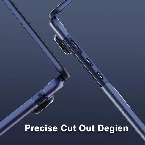 MOSISO Compatible with MacBook Air 15 inch Case 2023 2024 Release M3 A3114 M2 A2941, Ultra-Thin Natural Original Color Plastic Hard Shell Case & Keyboard Cover & Type C Adapter 2 Pack, Midnight Blue in Kuwait