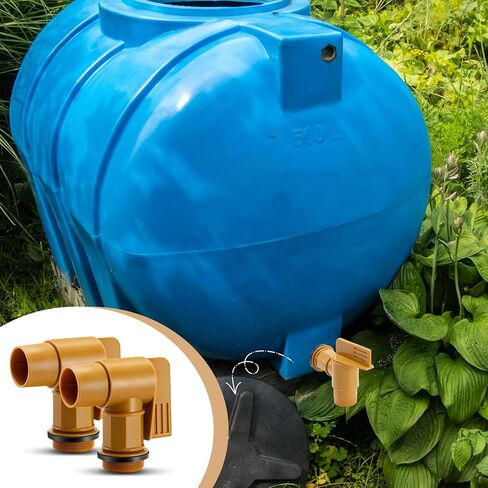 4 Pcs Polyethylene Drum Tap with EPDM Gasket 2" Polyethylene Barrel Faucet Male Polyethylene Spigot Barrel Tap Replacement for 30 & 55 Gallon Plastic or Steel Drums in Saudi Arabia