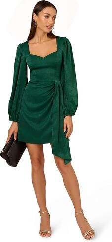 Adrianna Papell Women's Short Satin Dress in Saudi Arabia