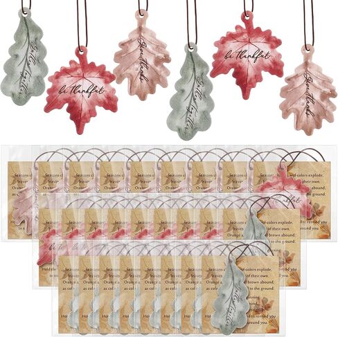 36 Sets Car Air Fresheners Fall Leaves Hanging Ornament Fall Party Gifts Bulk Autumn Maple Leaf Scented with Essential Oils Thanksgiving Party Favors for Women Men Car Decor Party Supplies in Saudi Arabia
