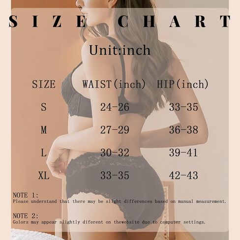 Aijolen Cotton Underwear for Women Breathable Lace Bikini Panties Women's Hipster Underpants S-XL in Saudi Arabia