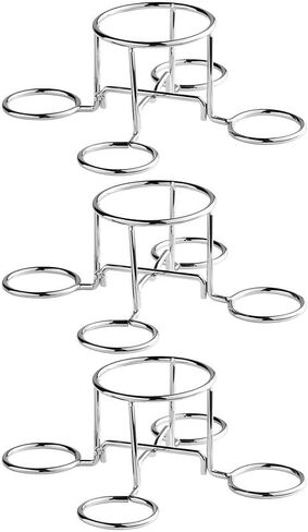 OCS Parts 3-Pack Beer Can Grilling Chicken Holders | 7-5/8" Stainless Steel Roaster Stands for Grilling, Smoking, BBQ and Roasting in Saudi Arabia