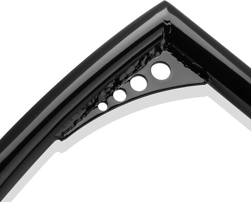 LKV 10 بوصة Rise Ape Hangers المقود، 1-1/4 بوصة قطر شريط الدراجة النارية كروم متوافق مع نماذج Harley Sportster XL 1200 883 Dyna Softail Touring Road Glide Road King in Kuwait