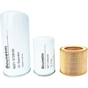 Filter Kit 6221372800 Air Oil Separator 6211472500 Oil Filter 6211473900 Air Filter for Screw Air Compressor Replacement Filtration Parts