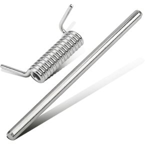 Chute Pin 747-0710A + Torsion Spring 732-1014C, Compatible with MTD Craftsman Troy Bilt, Fits Used on 987-02516 731-07131 (1)